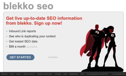 Blekko SEO Paywall