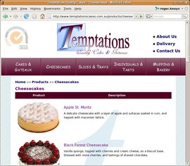 Temptations Cakes